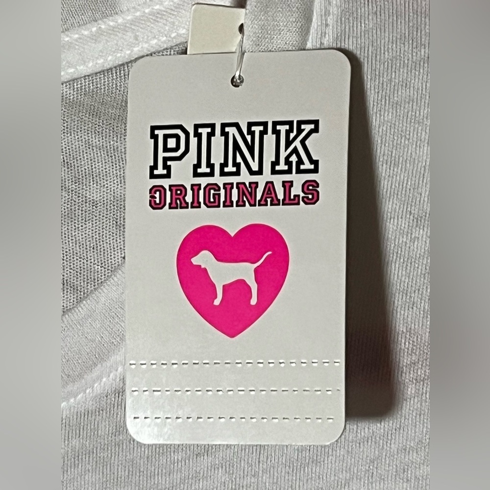 NWT VS PINK Originals Short Sleeve Campus Tee - Picture 6 of 7